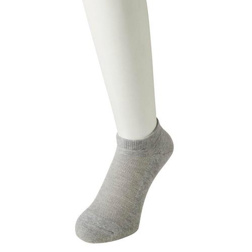 3足よりどり 足底パイル スニーカー丈ソックス 紳士 グレー 25-27cm トップバリュ