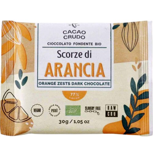 カカオクルード オーガニックダークローチョコレート オレンジピール