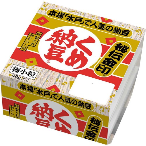 ミツカン くめ納豆 秘伝金印 ミニ 40g x 3個