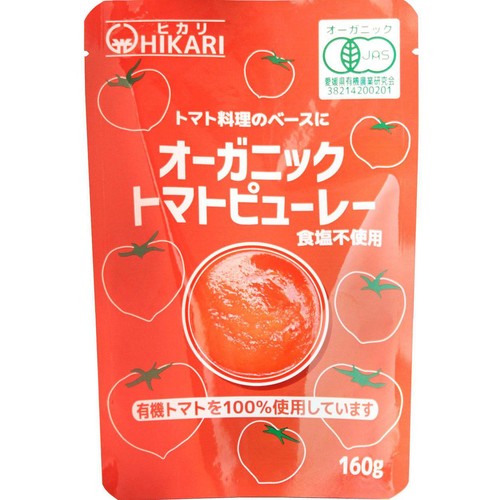 光食品 オーガニックトマトピューレー 160g