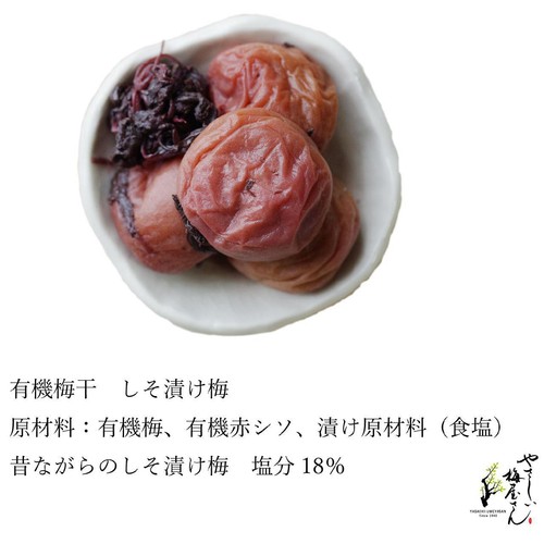 深見梅店 やさしい梅屋さん 有機梅干し しそ漬け梅 100g Green Beans