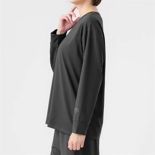 EXセリアント ウェア ルームウエア(ルーム長袖Tシャツ)  婦人 チャコールグレ－ L トップバリュ CELLIANT(セリアント)
