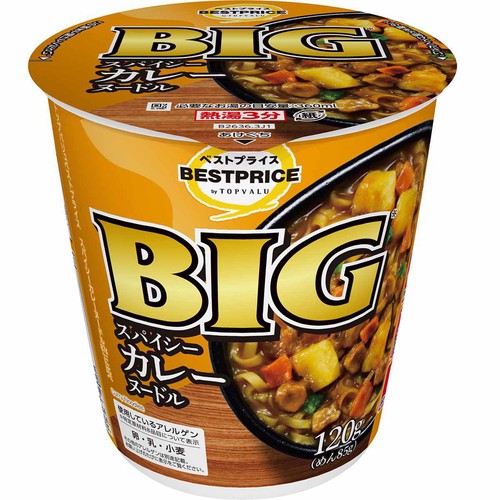 スパイシー カレーヌードルビッグ 120g トップバリュベストプライス