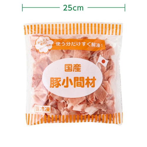 【冷凍】 国産豚小間切れ 400g