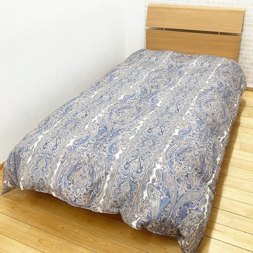 昭和西川 羽毛掛けふとん ダウン90% シングルロング ブルー Green