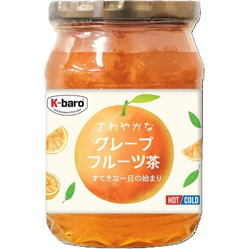 K-baro はちみつ入り グレープフルーツ茶 500g Green Beans | グリーン