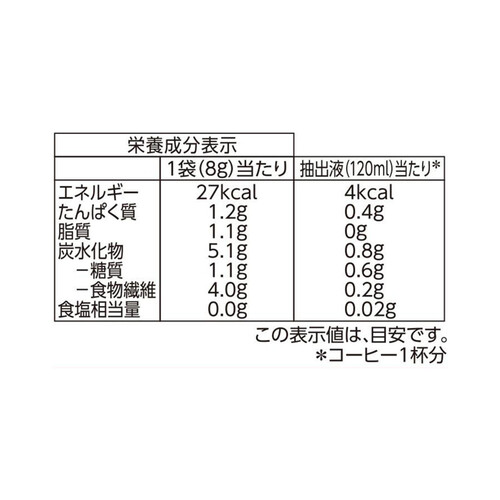 オーガニックフェアトレード ドリップコーヒー コロンビア100% 8g x 8袋 トップバリュ グリーンアイ