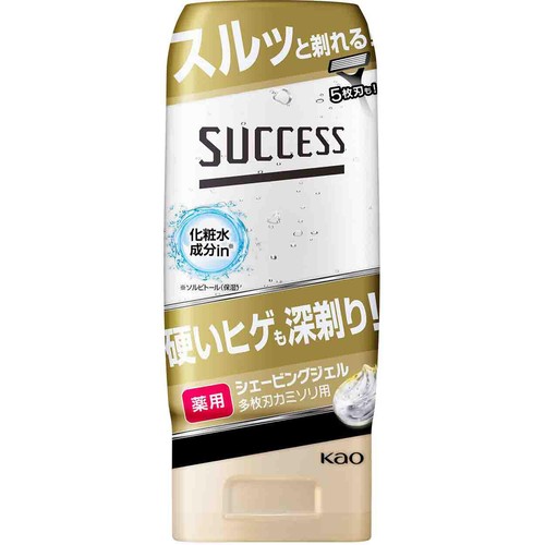 花王 サクセス 薬用シェービングジェル 多枚刃カミソリ用  180g