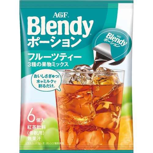味の素AGF ブレンディ ポーション フルーツティー 3種の果物ミックス 6個入