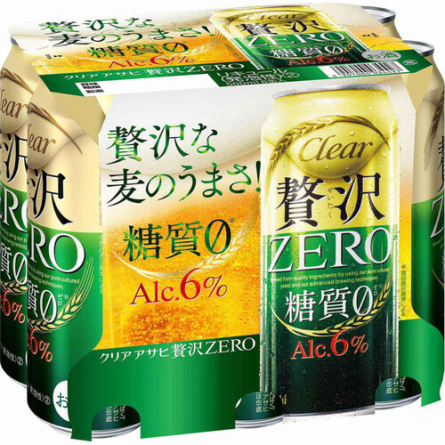 アサヒ クリアアサヒ贅沢ゼロ 500ml x 6本