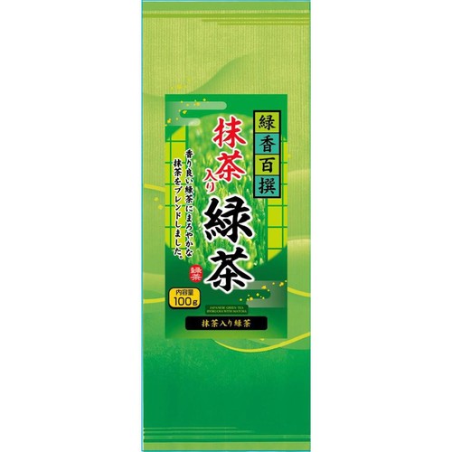 日本茶販売 緑香百撰 抹茶入り緑茶 100g