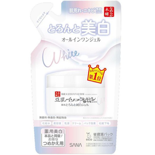 なめらか本舗 とろんと濃ジェル 薬用美白N 詰替 100g