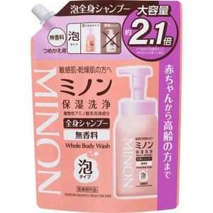 第一三共ヘルスケア 薬用ミノン全身シャンプー 泡タイプ つめかえ用 大
