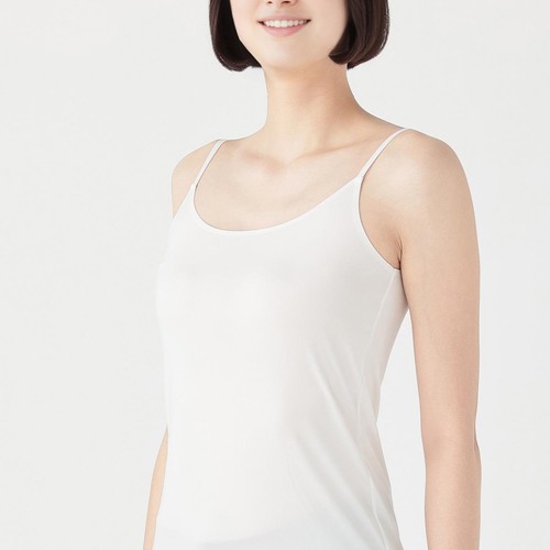 PEACE FIT(ピースフィット) SillkyFACT シームレスキャミソール 婦人 オフホワイト L トップバリュ