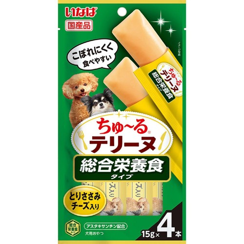 【ペット用】 いなばペットフード ちゅ～るテリーヌ 総合栄養食タイプ とりささみ チーズ入り 15g x 4本