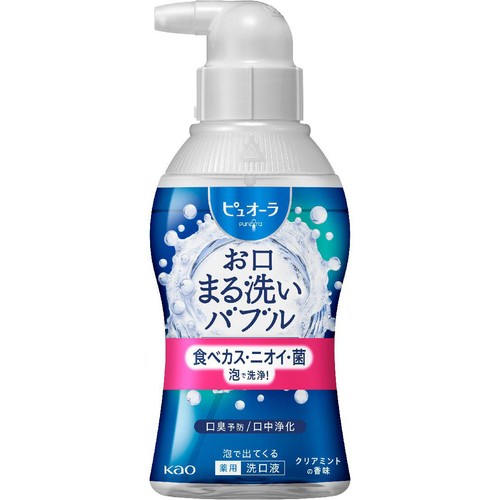 花王 ピュオーラ お口まる洗いバブル クリアミントの香味 180ml