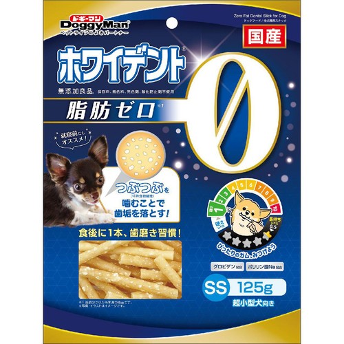 【ペット用】 ドギーマンハヤシ ホワイデント 脂肪ゼロ SS 超小型犬向き 125g