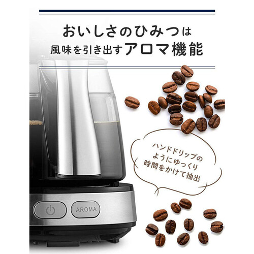 【お取り寄せ商品】 DeLonghi デロンギ アクティブ ドリップコーヒーメーカー ブラック ICM12011JBK