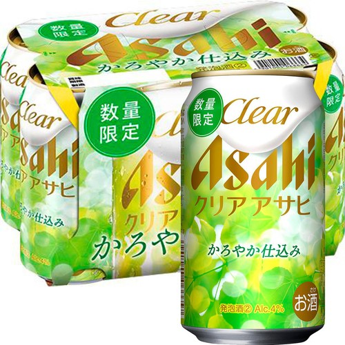 【4%】 アサヒ クリアアサヒ かろやか仕込み 350ml x 6本