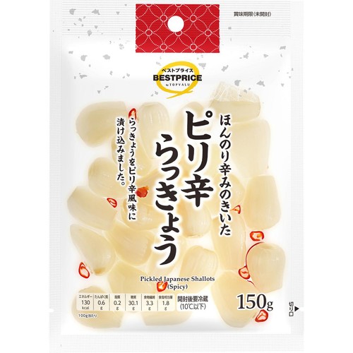 ピリ辛らっきょう 150g トップバリュベストプライス