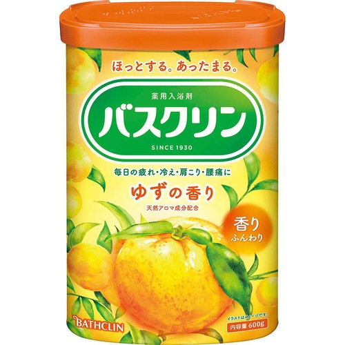 バスクリン ゆずの香り 600g