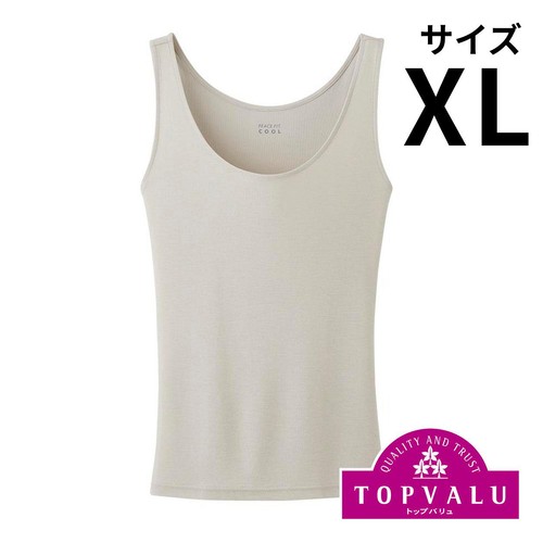 PEACE FIT(ピースフィット) COOL タンクトップ 婦人 ベージュXL トップバリュ