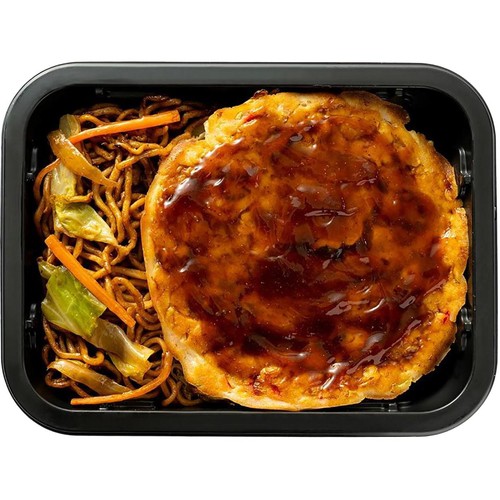 【冷凍】Delcy お好み焼き&焼きそば 1食入(350g)