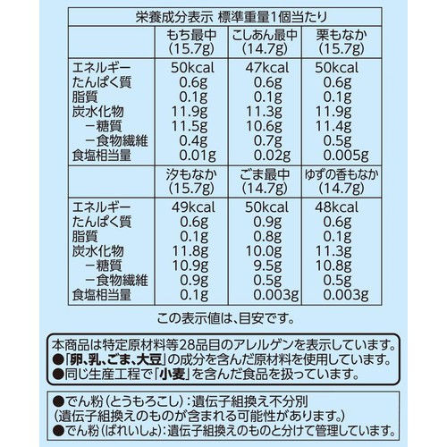6種の最中ミックス 212g トップバリュベストプライス