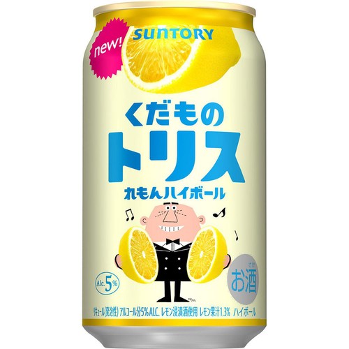 【5%】 サントリー くだものトリス れもんハイボール 350ml