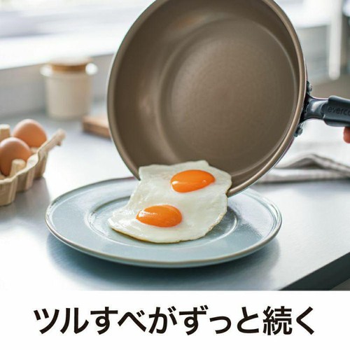 evercook(エバークック) IH対応フライパン28cm 深型 レッド 500日保証 EIDP28RD3
