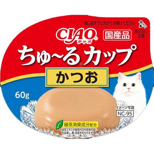 【ペット用】 いなば CIAO ちゅ〜るカップ かつお 60g