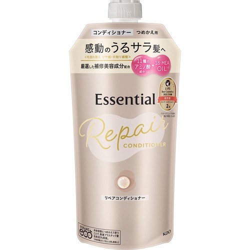 花王 エッセンシャル リペアコンディショナー つめかえ用 340ml Green