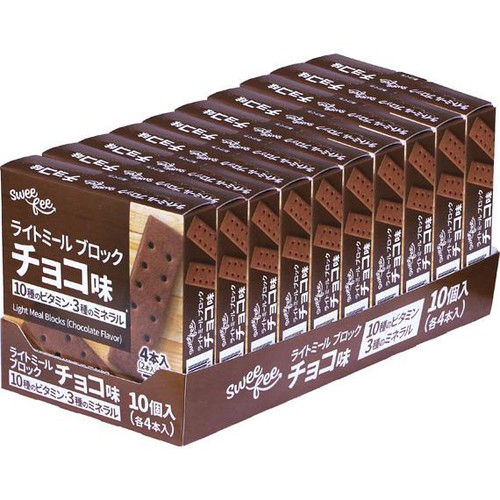 ミスパリ　ダイエットミール　チョコ スウィーフィー ライトミールブロック チョコ味＜ボール＞ 4本入 x 10