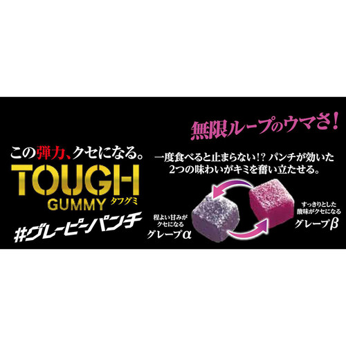 カバヤ食品 タフグミ グレーピーパンチ 100g