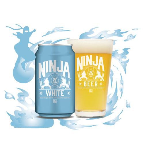 【5%】 日本ビール 忍者ビール5種+グラス付きギフトセット 1750ml