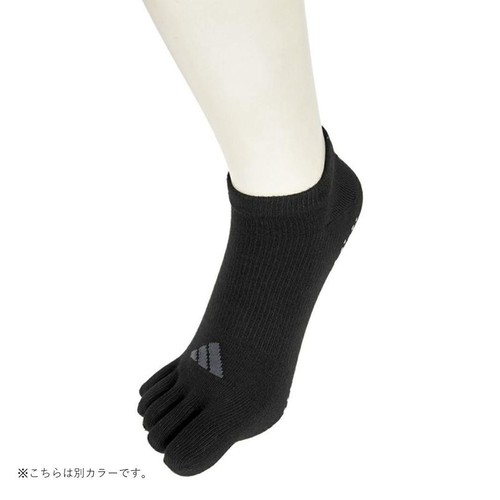 アディダス adidas 5本指スニーカー丈ソックス 滑り止め付き 消臭 紳士 25-27cm ネイビー