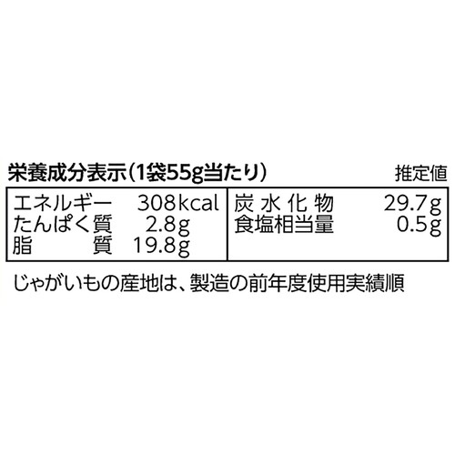 カルビー ポテトチップスうすしお味 55g
