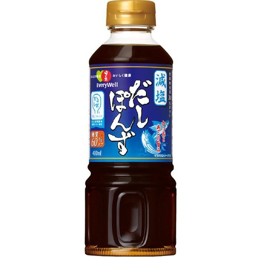 キング醸造 日の出 EveryWell 減塩だしぽんず 糖質オフ 400ml