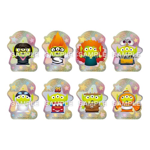 エンスカイ エイリアンリミックス キャラカットステッカーガム 2個入