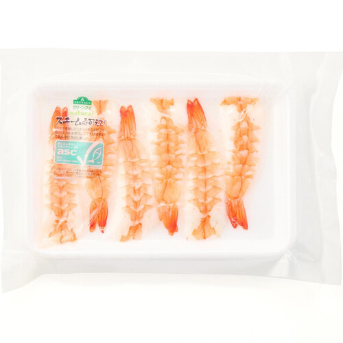 asc認証スチーム寿司えび 6枚 トップバリュ グリーンアイ Green Beans