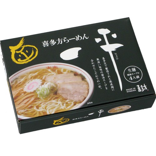 河京 喜多方らーめん 一平 4食入 (680g)