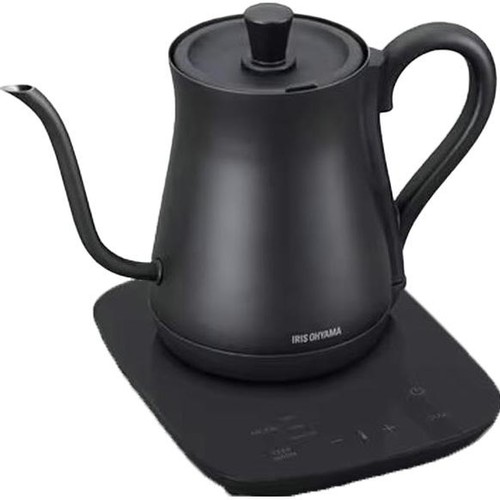 アイリスオーヤマ 電気ケトル 温度調節機能付 0.6L アッシュ