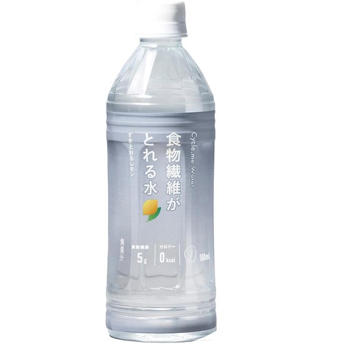 サイクルミー 食物繊維がとれる水 すきとおるレモン 500ml Green Beans
