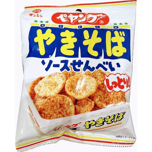 三真 ペヤングやきそば しっとりソースせんべい 35g Green Beans