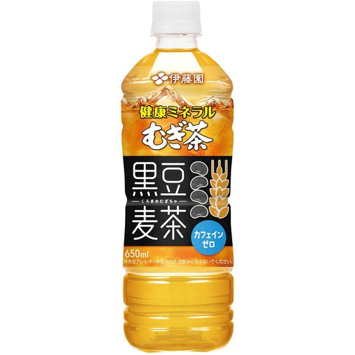 伊藤園 健康ミネラルむぎ茶 黒豆麦茶 650ml
