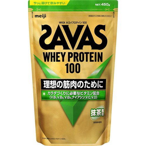 明治 ザバス ホエイプロテイン 抹茶風味 450g