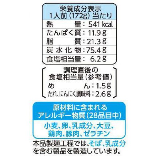 日清食品 天下一品 濃厚鶏白湯まぜそば 2人前