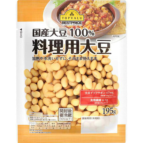 料理用大豆水煮 195g トップバリュベストプライス