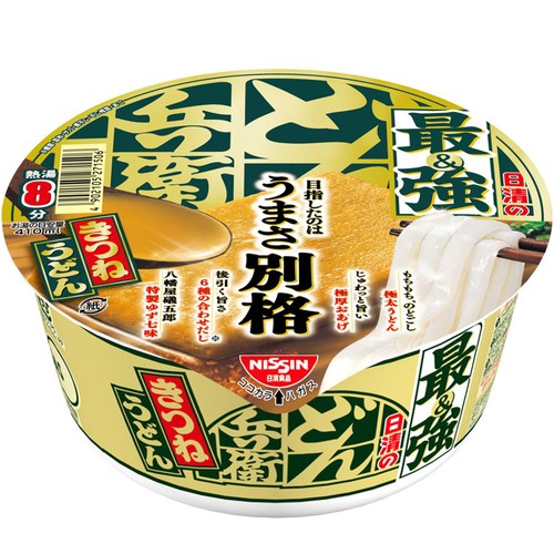 日清食品 日清の最強どん兵衛 きつねうどん 93g Green Beans
