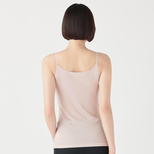 PEACE FIT(ピースフィット) SillkyFACT シームレスキャミソール 婦人 ピンク L トップバリュ